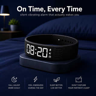 SilentBuzz Vibrating Alarm Watch – No Sound, No Snooze, No Excuses