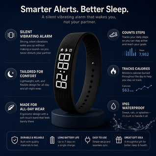 SilentBuzz Vibrating Alarm Watch – No Sound, No Snooze, No Excuses