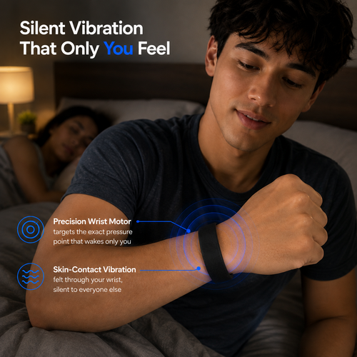 SilentBuzz Vibrating Alarm Watch – No Sound, No Snooze, No Excuses